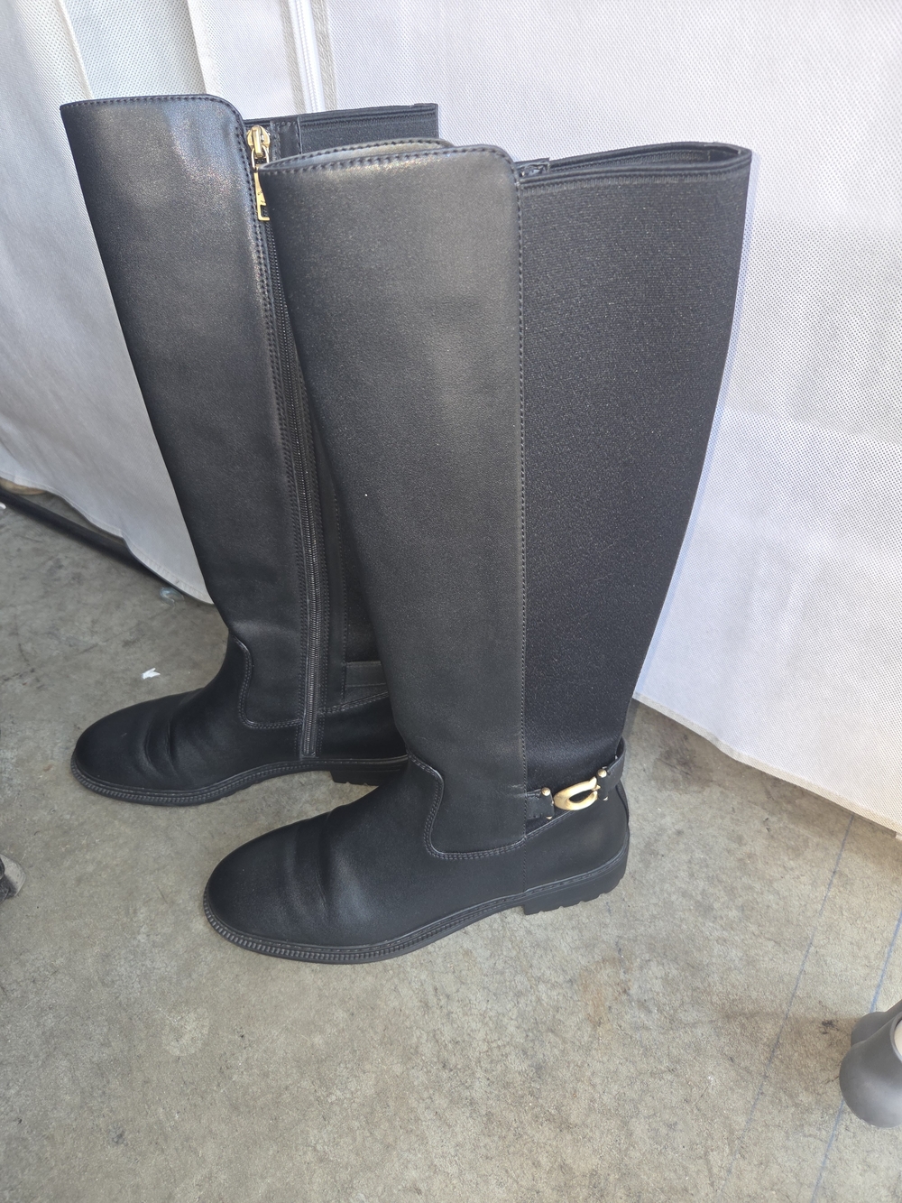 Coach Black Knee-High Women's Riding Boots